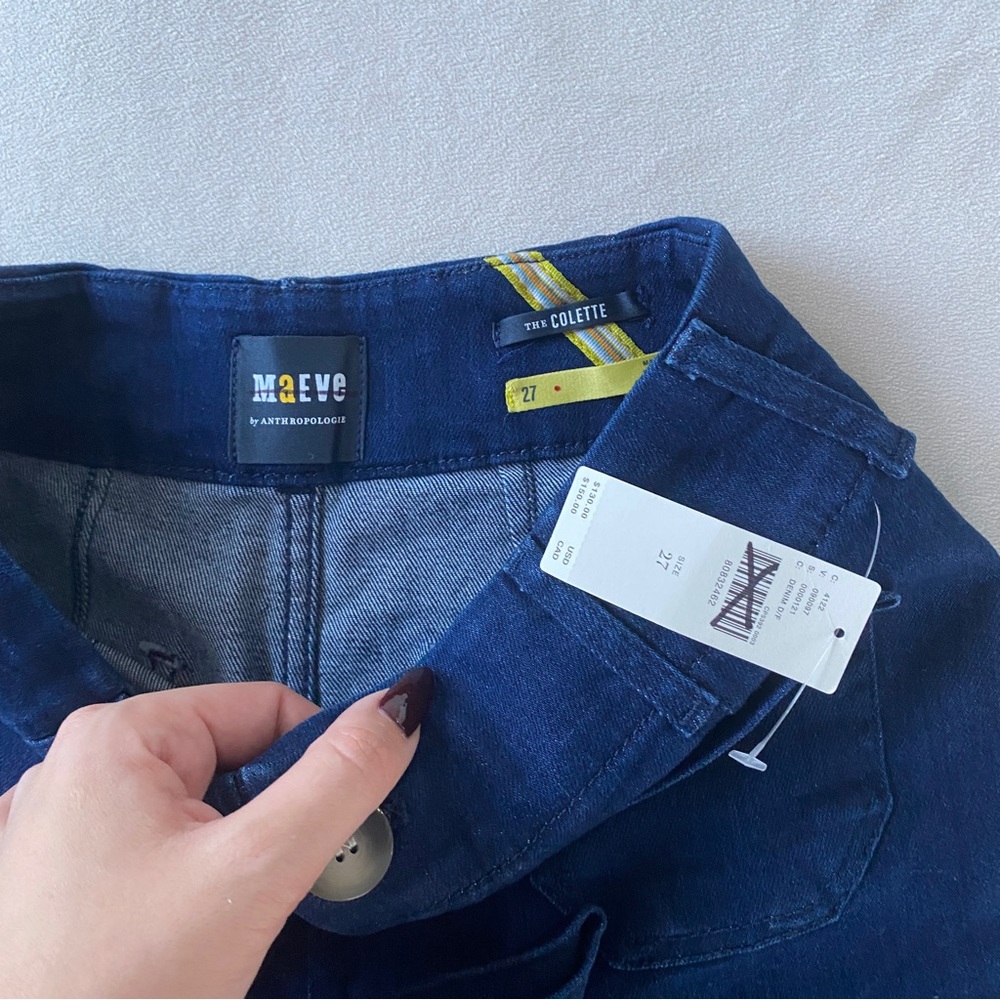 Maeve Dark Blue Flare Jeans - Picture 5 of 8